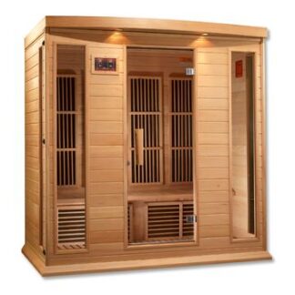 Phoenix 4 Person Low EMF Far Infrared Sauna in Hemlock