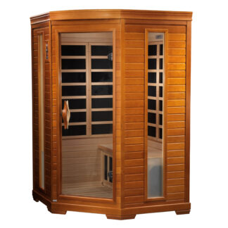 Comet 2 Person Low EMF Home Far Infrared Corner Sauna